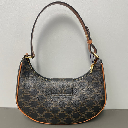 Include Entrupy Certificate of Authenticity|Very Good ( Rank A)| CELINE AVA Macadam Triomphe Shoulder Bag