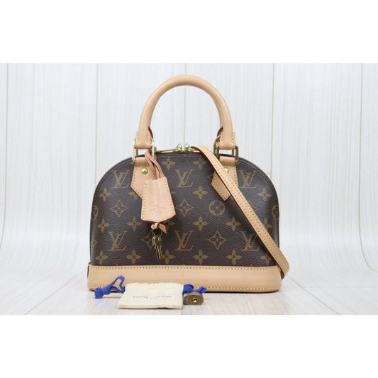 Very Good ( Rank A)|LV Monogram Alma BB HandBag Shoulder Bag|H25011315