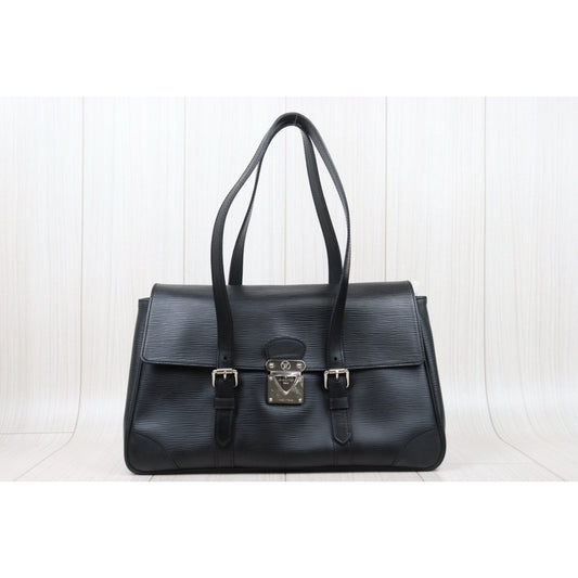 Good ( Rank AB)| LV Epi Leather Noir Segur MM Tote Bag Black|25031813