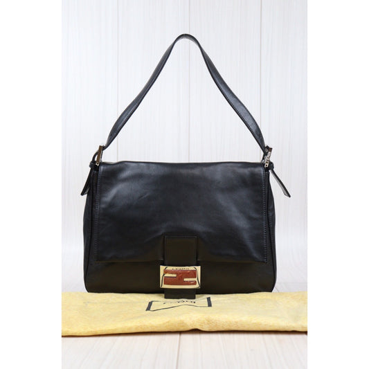 Rank AB| FENDI Lamb Skin Baguette Shoulder Bag |Q24030501