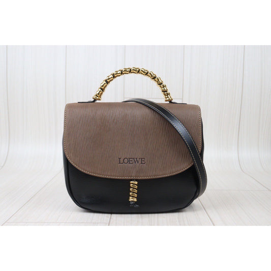 Rank A| Loewe Belasquez Twist Handbag Shoulder Bag |24071131