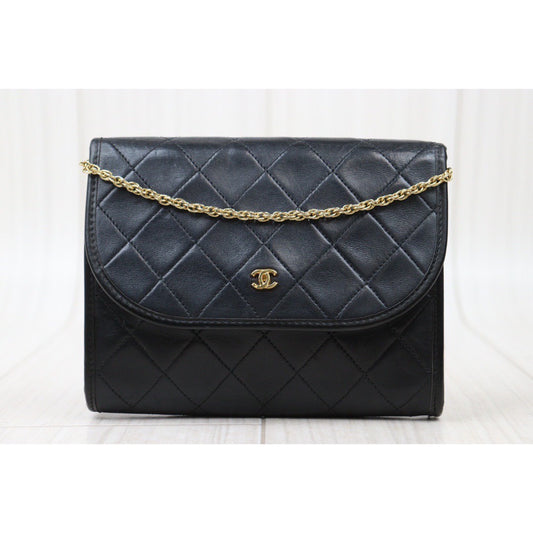 Rank AB| CHANEL Mini Coco Mark Matrasse Lambskin Chain Shoulder Bag |24060311
