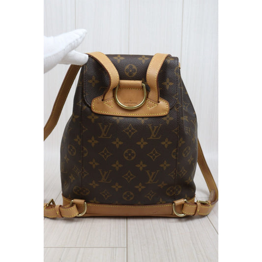Include Entrupy Certificate of Authenticity|Fair ( Rank B)| Louis Vuitton Monogram Montsouris MM Backpack|25121904
