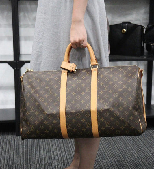Rank A | LV Monogram Keypol Bandrière 50 |23092205