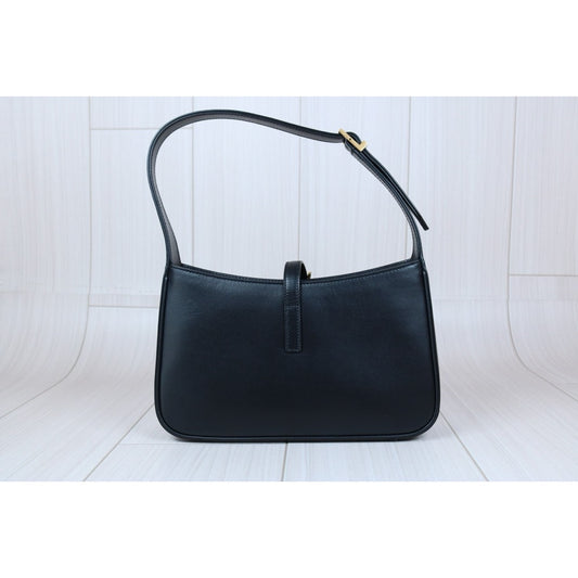 Very Good ( Rank A)| Saint Laurent YSL Leather Hobo Shoulder Bag|S24100201