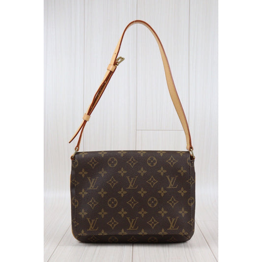 Rank A| LV Monogram Musette Tango Shoulder Bag|24011817