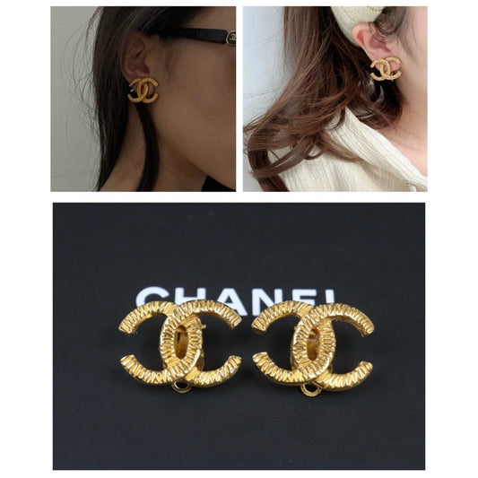 Very Good ( Rank A) |CHANEL COCO Mark Vintage Earrings |25032709