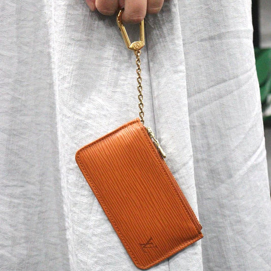 Rank AB |LV Epi Pochette Kure Coin Case Key Case |23111403