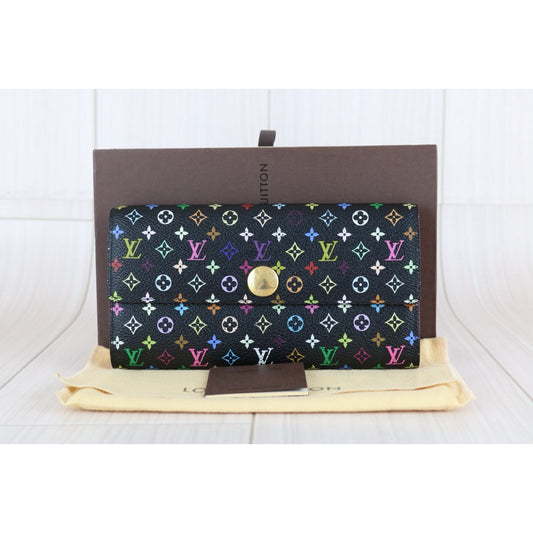 Good ( Rank AB)| LV Monogram Multicolor Long Style Wallet |X24120602
