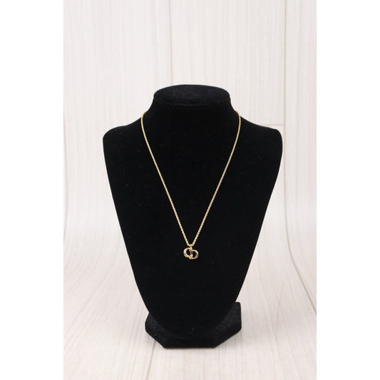 Very Good ( Rank A)| Dior CD Necklace Gold Plated |24072506