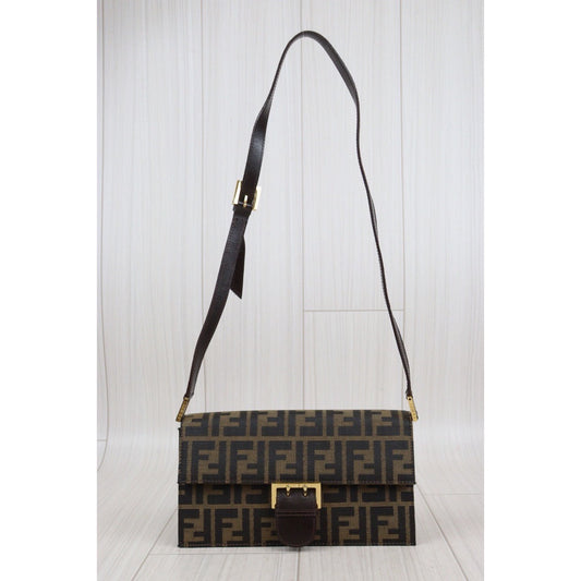 Rank A | FENDI Zucca Shoulder Bag |23121606