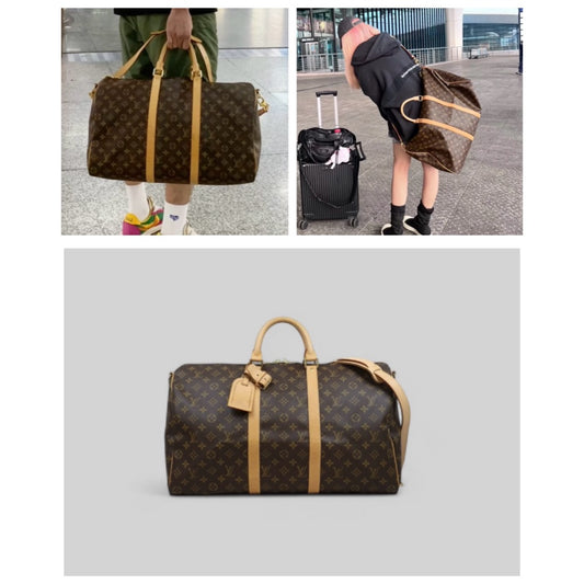 Good ( Rank AB)| LV Monogram Keypol Bandrière 50 With Shoulderstrap|25031310
