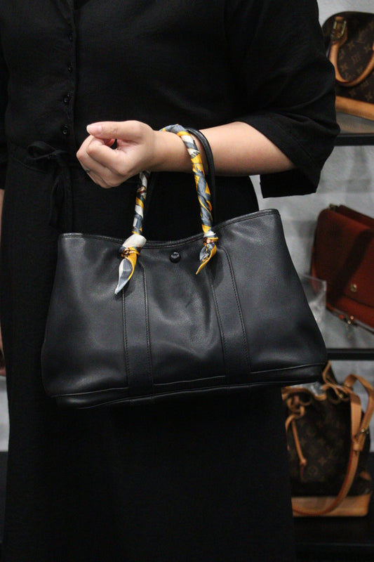 Rank AB | HERMES Garden Party TPM Swift Black Handbag |23112328