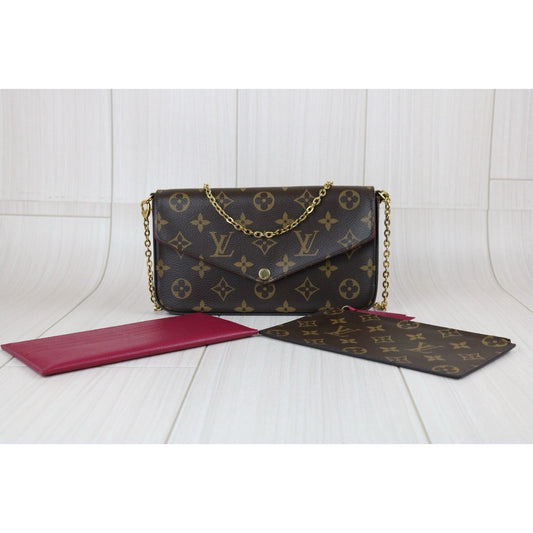 Very Good ( Rank A) |LV Monogram Pochette Felicie Shoulder Bag|S24102001
