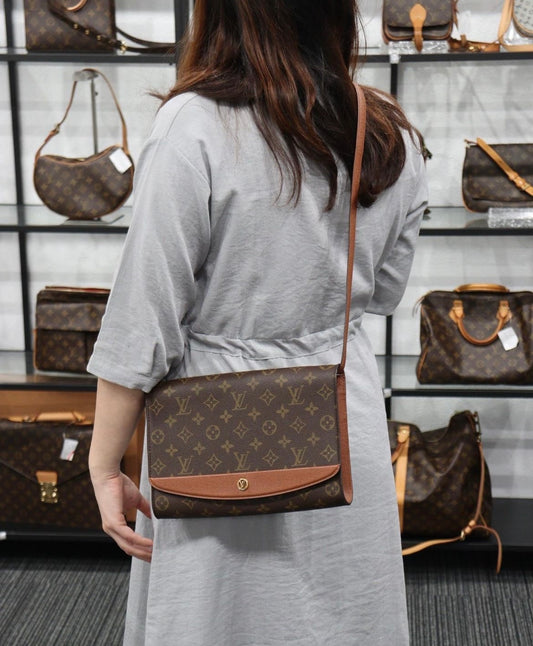 Rank A | LV Monogram Bordeaux GM Shoulder Bag |23110209