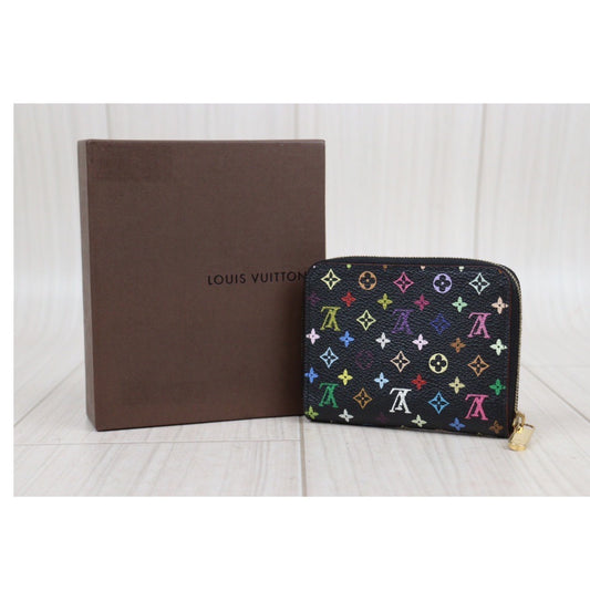 Rank A | LV Monogram Multicolor Wallet Black |23121111