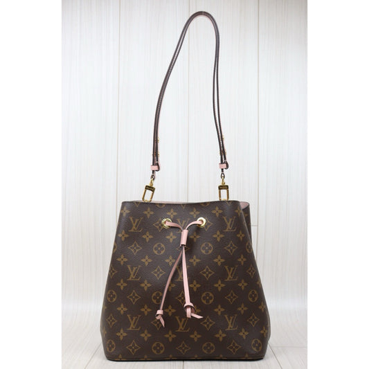 Very Good ( Rank A)| LV Monogram Neonoe Canvas Pink Shoulder Bag |S25020904