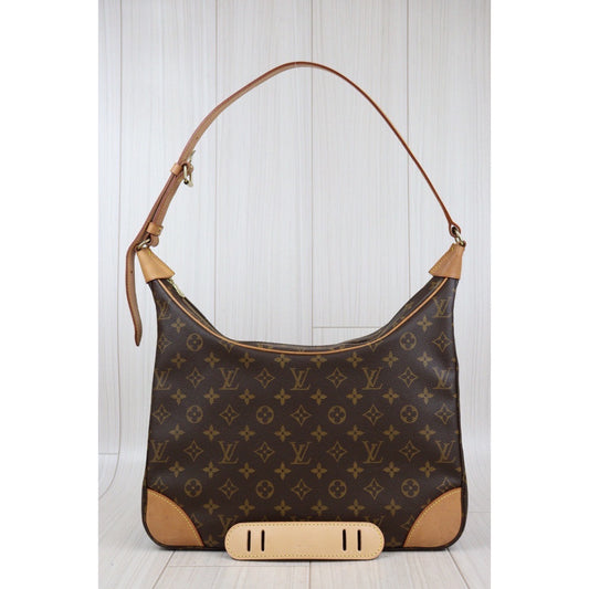Rank AB|LV Monogram Boulogne 35 Shoulder Bag |Q24020125