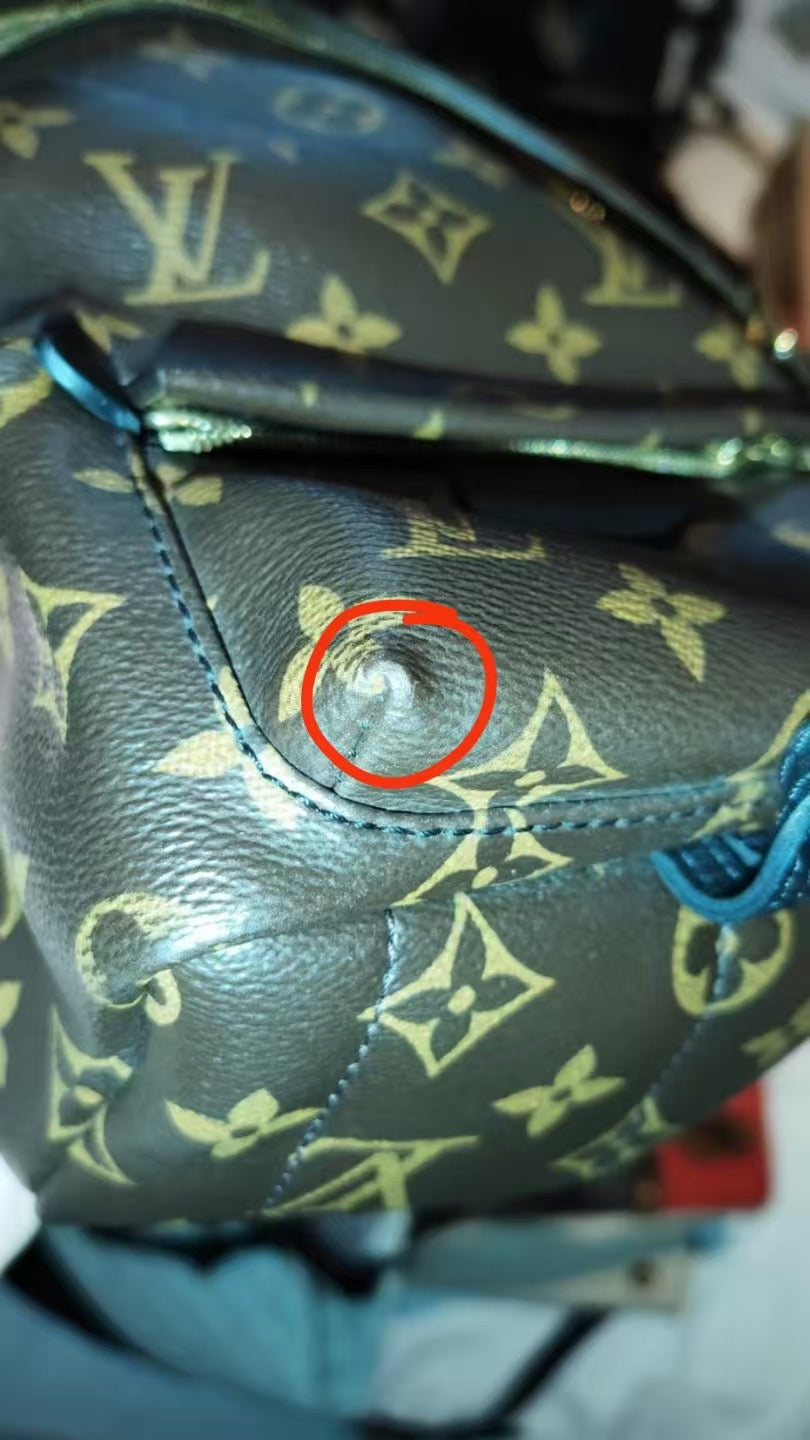 First installment 1/3|Good ( Rank AB)| LV Monogram Coated Canvas Palm Springs Mini Backpack