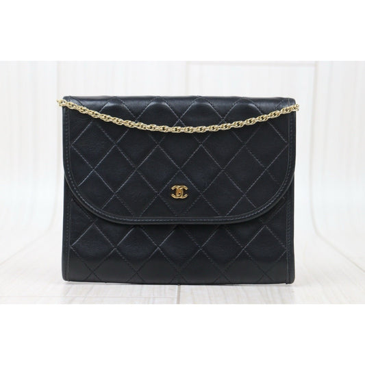 Very Good ( Rank A) | CHANEL Mini Coco Mark Matrasse Lambskin Chain Shoulder Bag |24091929