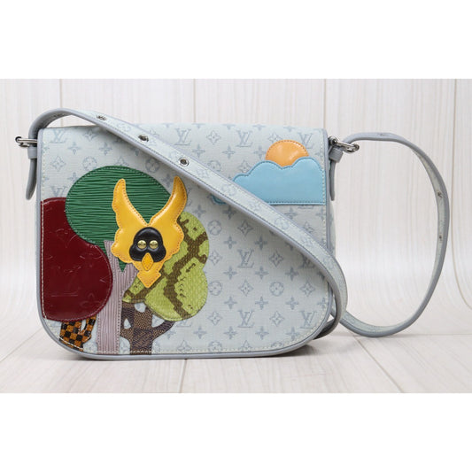 Very Good ( Rank A)|LV Monogram Canvas Limited Edition Grey ShoulderBag|Q25010704