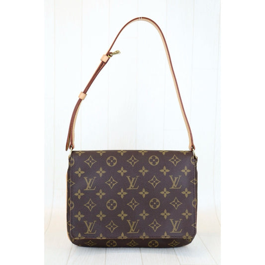 Excellent(Rank SA| LV Monogram Musette Tango Shoulder Bag|H24100701