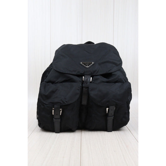 Rank AB|Prada Nylon Backpack Medium Black|24031407
