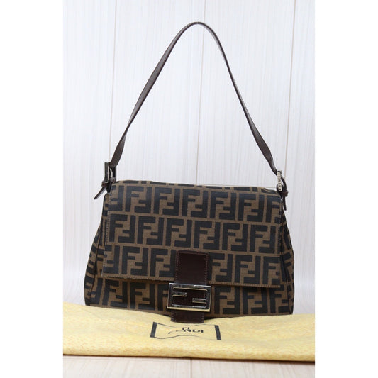 Rank AB| FENDI Zucca Mamma Baguette Shoulder Bag |24062008