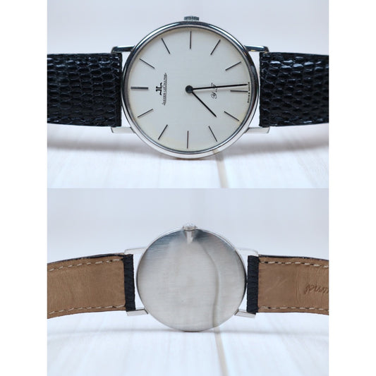 Very Good ( Rank A)| Jaeger-LeCoultre Leather Mechanical Watch Black|S24062404