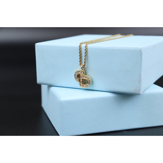 Rank SA | Dior CD Rhinestone Necklace Earring Set |24013005