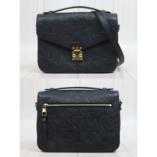 Include Entrupy Certificate of Authenticity|Very Good ( Rank A)|Louis Vuitton Monogram Empreinte Pichette Metis ShoulderBag Black IC Chips Model|S26022603