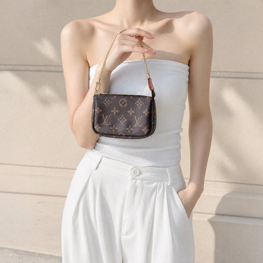 Include Entrupy Certificate of Authenticity|Very Good ( Rank A) | Louis Vuitton Monogram Mini Pochette Accessoire|S26071503