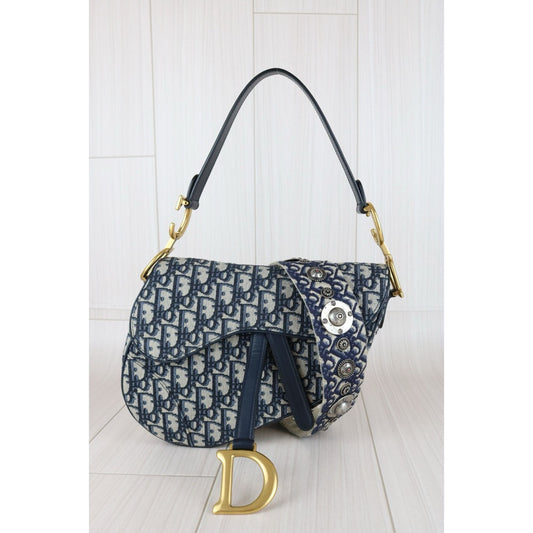 Very Good ( Rank A)|Dior Trotter Saddle Shoulder Bag Medium|B25032905