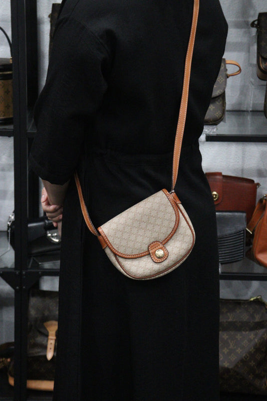 Rank AB| Celine Macadam Shoulder Bag |V23121430