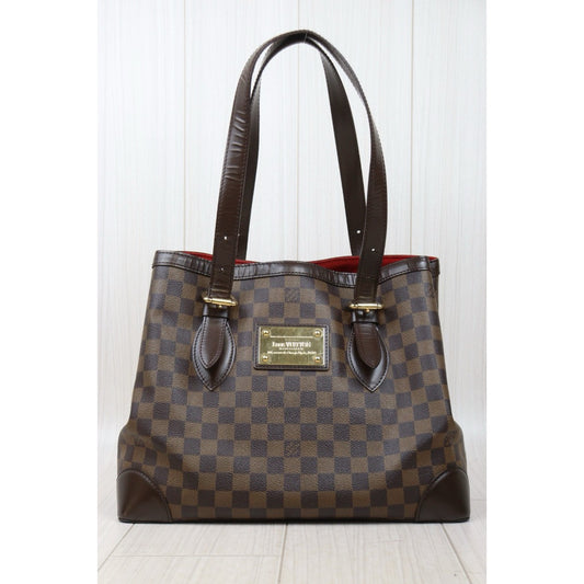 Good ( Rank AB)|LV Damier Hampstead MM Tote Bag|A25012201