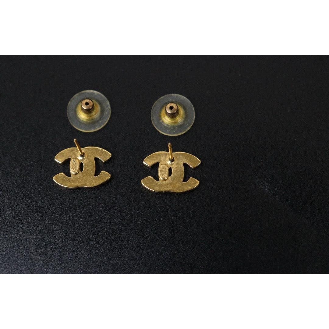 Very Good ( Rank A) |CHANEL COCO Earrings 18k Gold Plated |V24110753