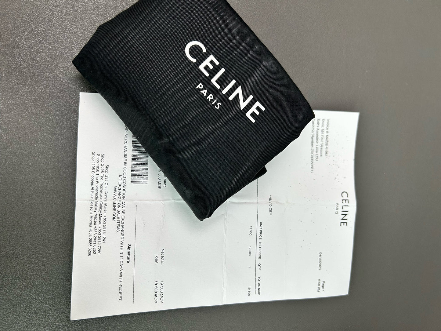Very Good ( Rank A) | CELINE AVA Calf Shoulder Bag