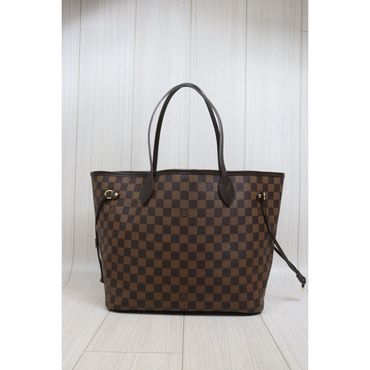 Include Entrupy Certificate of Authenticity|Good ( Rank AB)| Louis Vuitton Damier Neverfull MM |S26022402