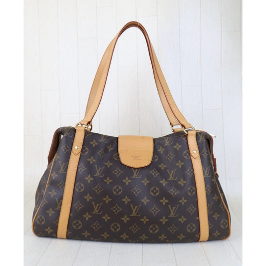 Include Entrupy Certificate of Authenticity|Very Good ( Rank A)| Louis Vuitton Monogram Stresa GM Shoulder Bag |S25121003