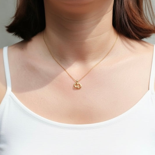 Include Authentic Detective Certificate of Authenticity|Good ( Rank AB) | Dior CD Rhinestone Necklace |26040211