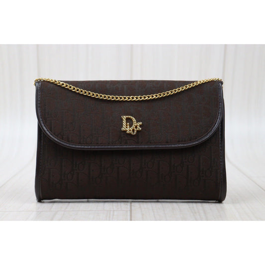 Rank A | Dior Vintage Shoulder Bag Brown|24061314