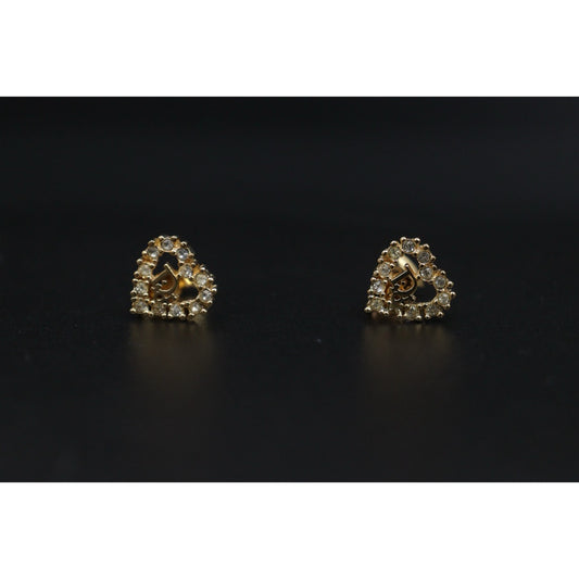 Very Good ( Rank A) | Dior Heart Rhinestone Earring |V25061911