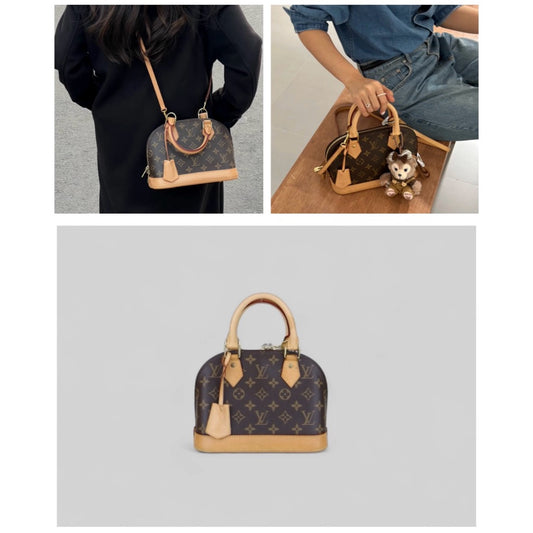 Good ( Rank AB)|LV Monogram Alma BB HandBag Shoulder Bag|H25042208
