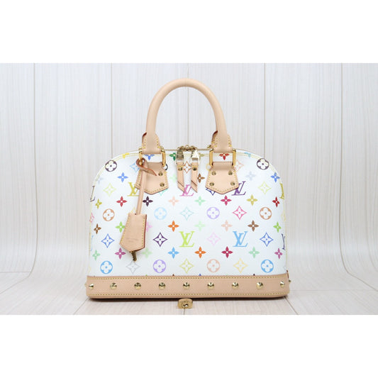 Excellent(Rank SA)| LV Takashi Murakam Multi Monogram Alma Hand Bag |S25012201