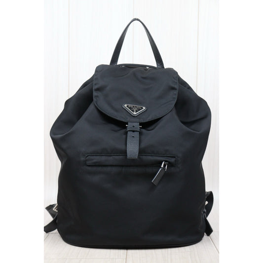Good ( Rank AB)|Prada Nylon Backpack Medium Black|25031816