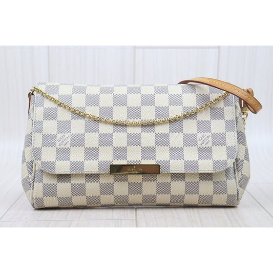 Good ( Rank AB)| Louis Vuitton Damier Azur Favorite MM Shoulder Bag|S24101307
