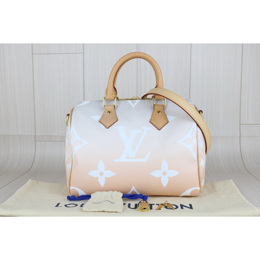 Excellent(Rank SA)|LV Monogram speedy25 Gradient color Limited edition Handbag WithShoulder Bag|B25012211