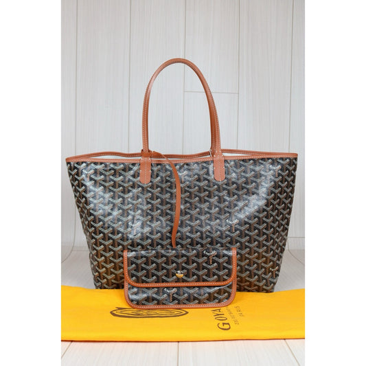 Rank A | Goyard Saint-Louis PM Tote Bag Brown|W24072101