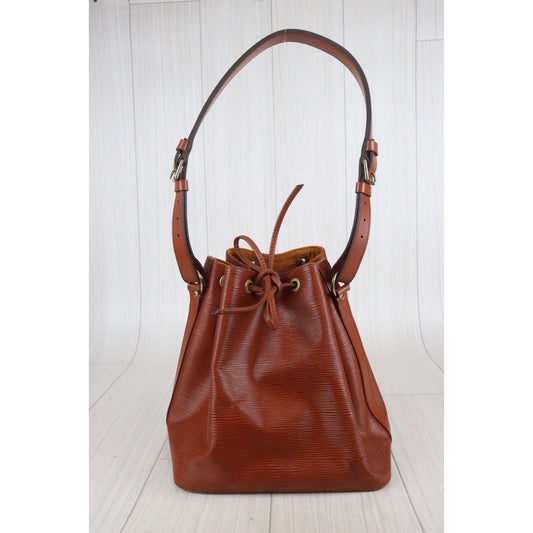 Rank A | LV Epi Shoulder Bag Brown|23092603