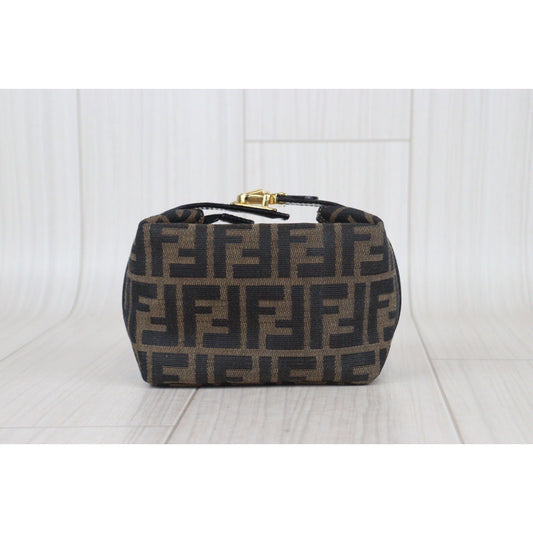 Rank A | FENDI Zucca Handbag |23092601